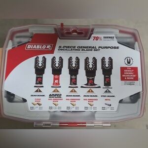 DIABLO DOU5SPC 5-Piece Universal Fit Oscillating Blade Set